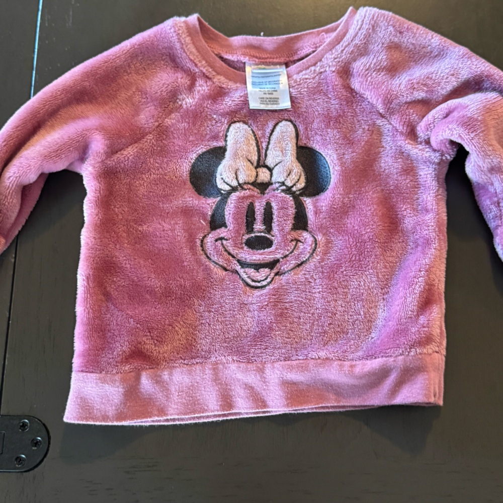 Disney Fuzzy Pink Kids sweater and Plush